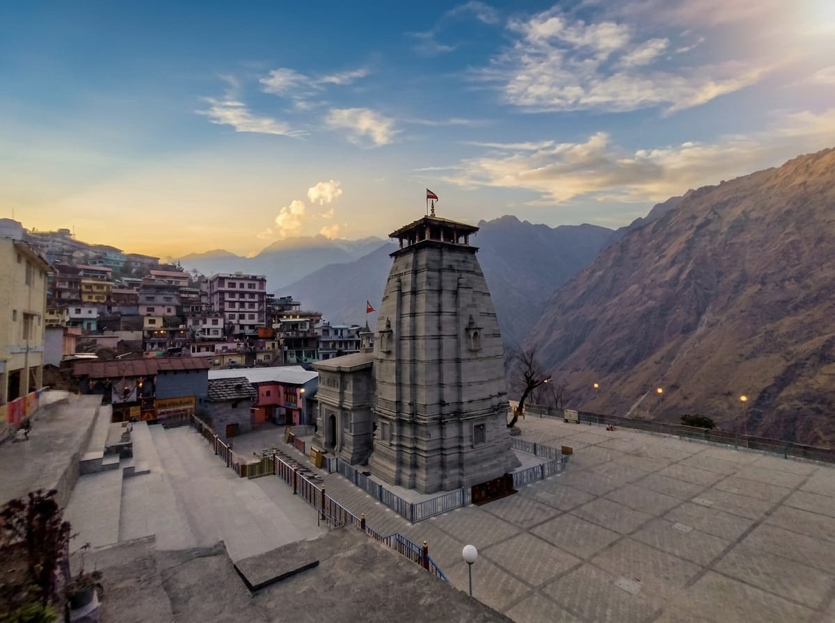 Narsingh temple at sunset — Joshimath